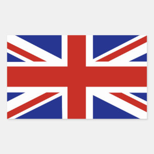 Adesivo Retangular Bandeira BRITÂNICA, Union Jack