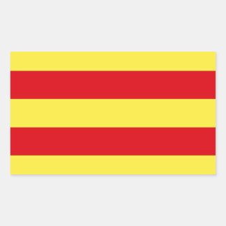 Adesivo Retangular Bandeira Catalunha (Espanha)
