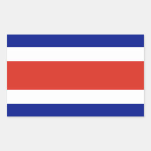 Adesivo Retangular Bandeira Civil da Costa Rica