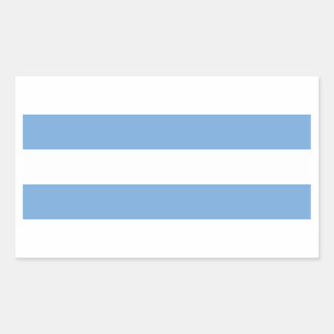 Adesivo Retangular Bandeira (civil) de Argentina/Argentina