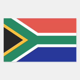 Adesivo Retangular Bandeira da África do Sul