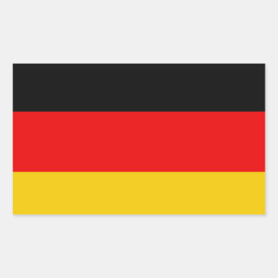 Adesivo Retangular bandeira da Alemanha