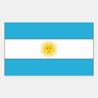 Adesivo Retangular Bandeira da Argentina