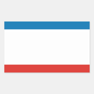 Adesivo Retangular Bandeira da Crimeia
