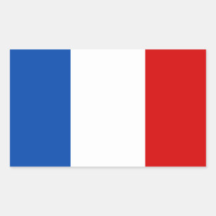 Adesivo Retangular Bandeira da França