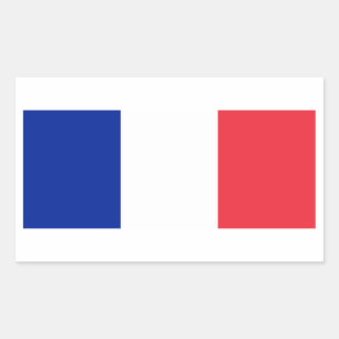 Adesivo Retangular Bandeira da França