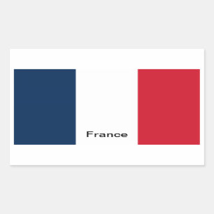 Adesivo Retangular Bandeira da França