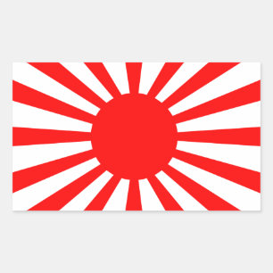 Adesivo Retangular Bandeira da Guerra do Exército Imperial Japonês