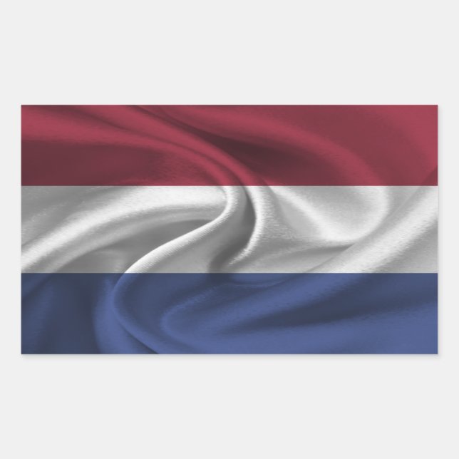 Adesivo Retangular Bandeira da Holanda (Frente)