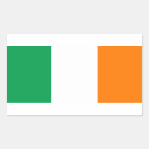 ADESIVO RETANGULAR BANDEIRA DA IRLANDA