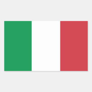 Adesivo Retangular Bandeira da Itália