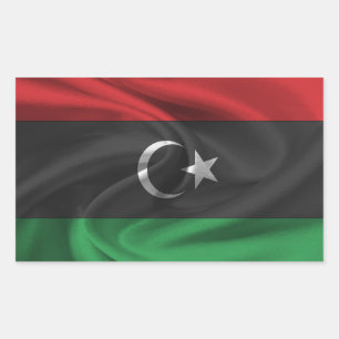 Adesivo Retangular Bandeira da Líbia