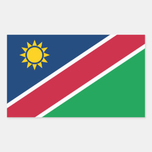 Adesivo Retangular Bandeira da Namíbia