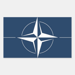 Adesivo Retangular Bandeira da NATO