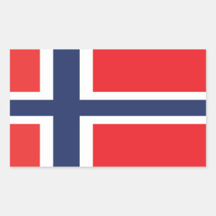 ADESIVO RETANGULAR BANDEIRA DA NORUEGA