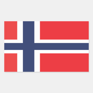 ADESIVO RETANGULAR BANDEIRA DA NORUEGA
