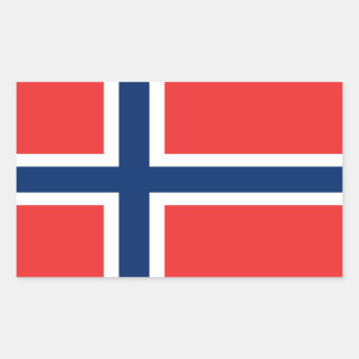 Adesivo Retangular Bandeira da Noruega
