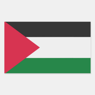 Adesivo Retangular Bandeira da Palestina