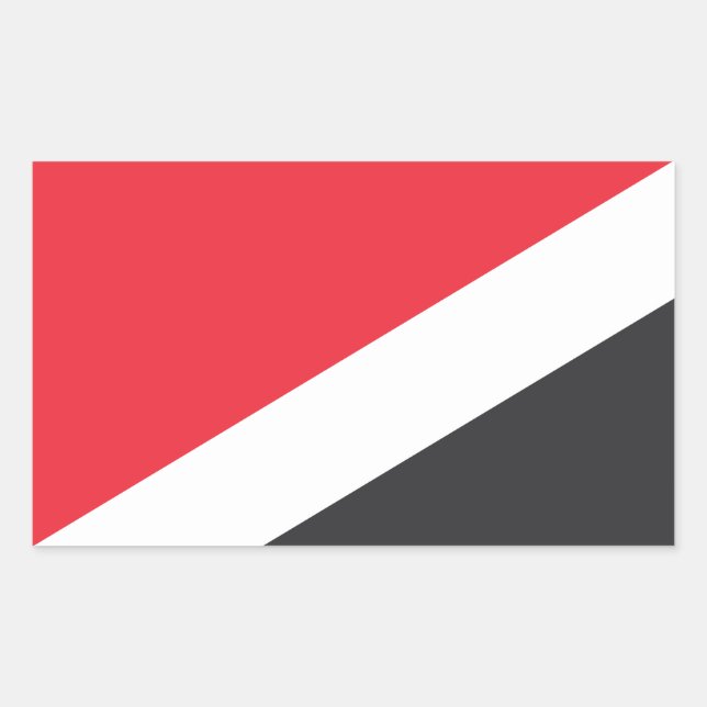 Adesivo Retangular Bandeira da Principado de Sealand (Frente)
