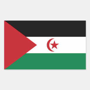 Adesivo Retangular Bandeira da República Árabe Saharaui Democrática