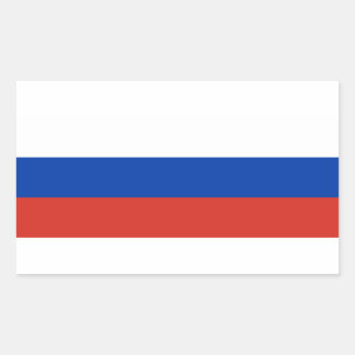 Adesivo Retangular Bandeira da Rússia