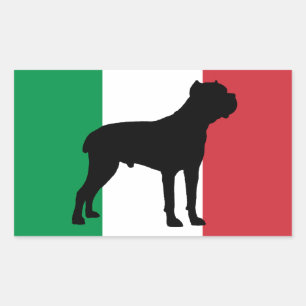 Adesivo Retangular bandeira da silhueta do corso do bastão