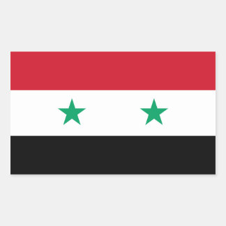 Adesivo Retangular Bandeira da Síria