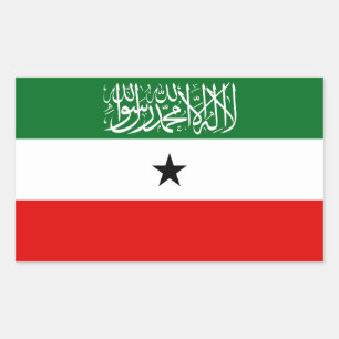 Adesivo Retangular Bandeira da Somalilândia