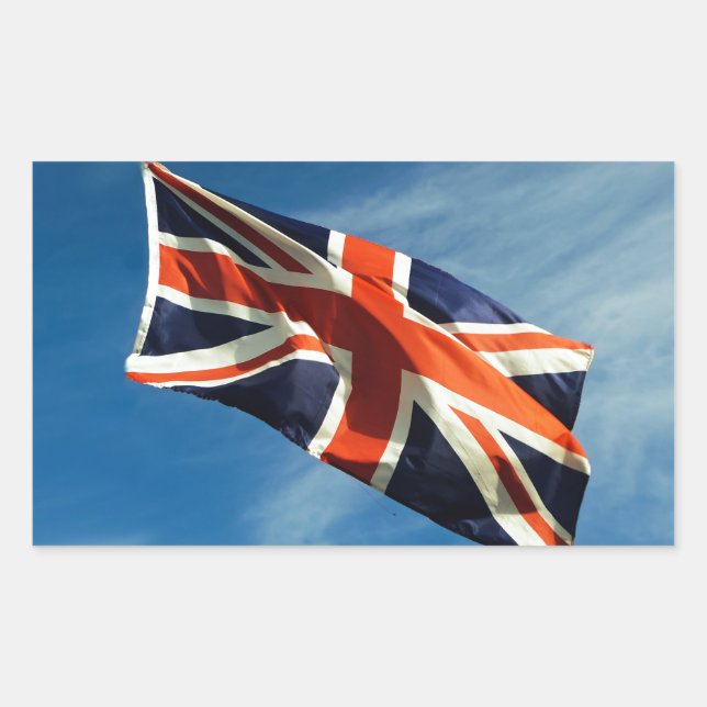 Adesivo Retangular Bandeira da União (Frente)