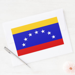 Adesivo Retangular Bandeira da Venezuela