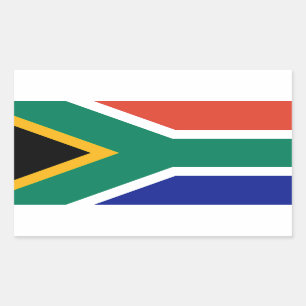Adesivo Retangular Bandeira de África do Sul Bokke