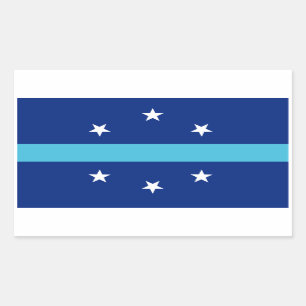 Adesivo Retangular Bandeira de Anaheim, Califórnia