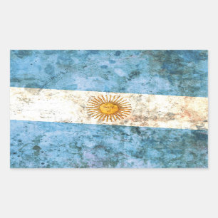 Adesivo Retangular Bandeira de Argentina