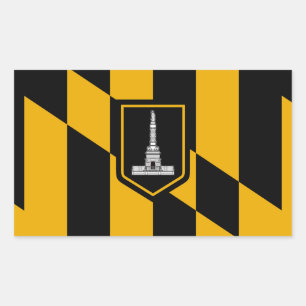Adesivo Retangular Bandeira de Baltimore