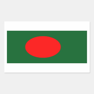 Adesivo Retangular Bandeira de Bangladesh