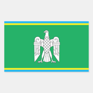 Adesivo Retangular Bandeira de Chernivtsi, Ucrânia