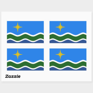 Adesivo Retangular Bandeira de Duluth, Minnesota