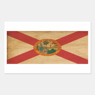 Adesivo Retangular Bandeira de Florida