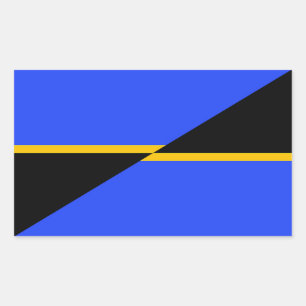 Adesivo Retangular Bandeira de Folsom, Califórnia