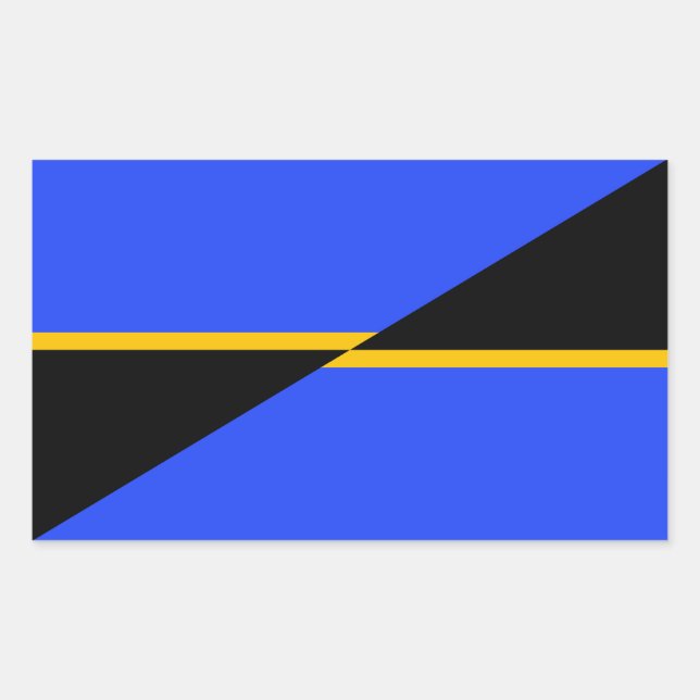 Adesivo Retangular Bandeira de Folsom, Califórnia (Frente)