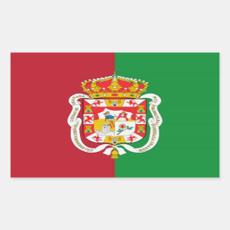Adesivo Retangular Bandeira de Granada (Espanha)