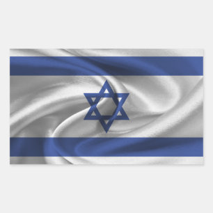 Adesivo Retangular Bandeira de Israel