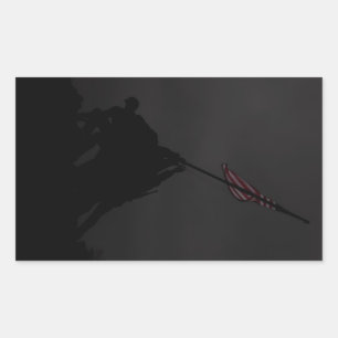 Adesivo Retangular Bandeira de Iwo Jima