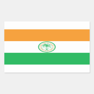 Adesivo Retangular Bandeira de Miami, Flórida