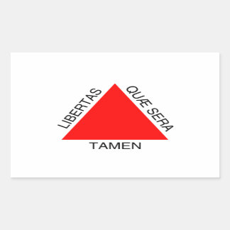 Adesivo Retangular Bandeira de Minas Gerais, Brasil