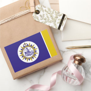 Adesivo Retangular Bandeira de Nashville (Tennessee)