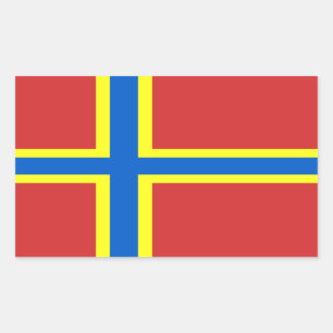 Adesivo Retangular Bandeira de Orkney