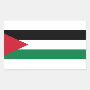 Adesivo Retangular Bandeira de Palestina