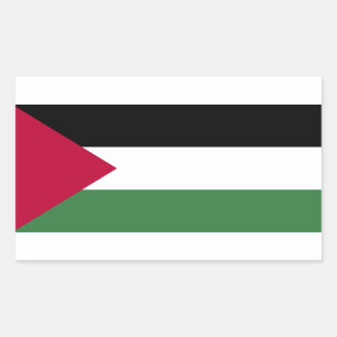 Adesivo Retangular Bandeira de Palestina
