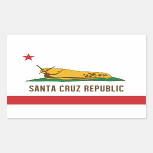 Adesivo Retangular Bandeira de papais noeis Cruz República da Banana